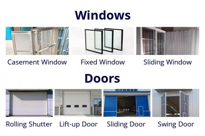 Industrial Steel Structure Warehouse With EPS/Rockwool/Fiberglass Wool/PU Sandwich Panel Cladding 11