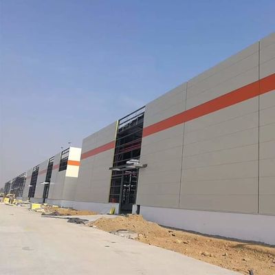 High Quality Large Span Metal Building Space Prefab Steel Structure Warehouse Workshop With Color Steel Plate