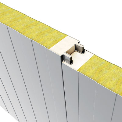 75mm 80mm 200mm Sandwich Panel Rockwool For Warehouse