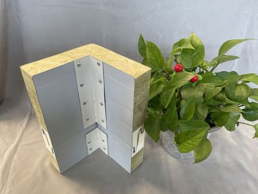 100mm 125mm 150mm Corner Fiberglass Sandwich Panel Aluminum Foam For Building