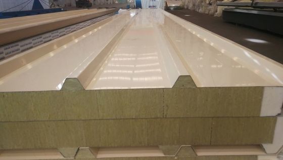 Warehouse Fabhouse Rockwool Sandwich Panel 50mm Cold Room Panel With Polyurethane