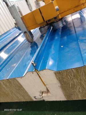 50mm-200mm Rockwool Sandwich Panel Insulation Fireproof Lightweight For Roofing