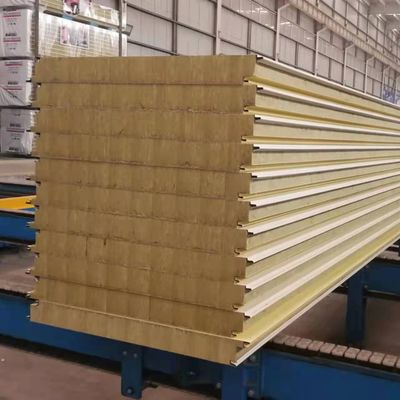 Pu Foam Glass Wool Soundproof Sandwich Panel Lightweight