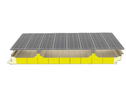 RAL Color Rockwool Sandwich Panel 90-150kg/m3 Density Steel 0.4mm-0.8mm CE Certified