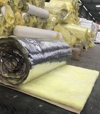 Resistant Most Chemicals Glass Wool Blanket 25-200mm Thermal Conductivity Type Fibers Roof Insulation With Fsk Foil