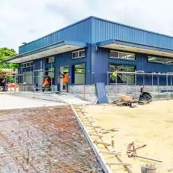 Q235 Q355 Grade Prefab Warehouse Building Low Maintenance