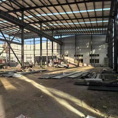 Prefabricated Structural Steel Column Components For Large Span Steel Structures Customizable Color & Galvanized Surface