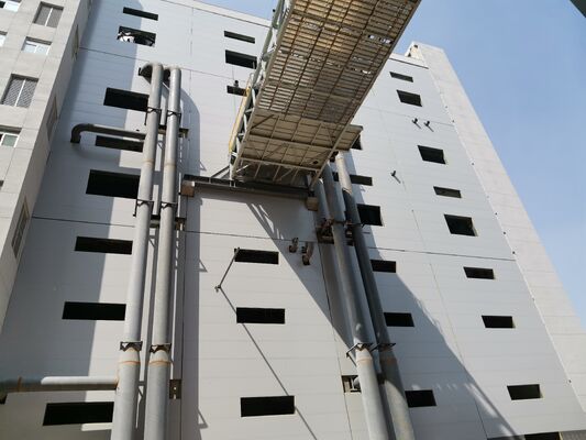 Large Span Metal Structure Warehouse Raw Material Storage Building Z‑type Purlin Wall Panels Disassembled Container Shipment