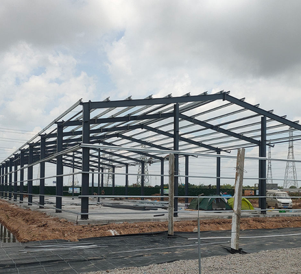 Large Clear Span Steel Structure Warehouse Custom Industrial Workshop Kit Fast Onsite Erection Factory Building