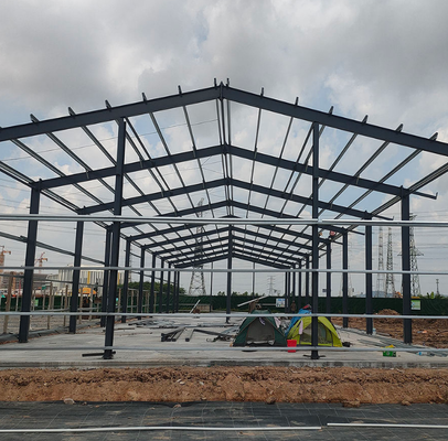Light Steel Industrial Steel Structure Warehouse Workshop Building With Large Span Clear Space for Storage and Logistics