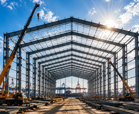 Prefab Steel Structure Hangar Cheap Metal Shed Steel Building Warehouse Prefabricated Bodega Steel Structure Warehouse