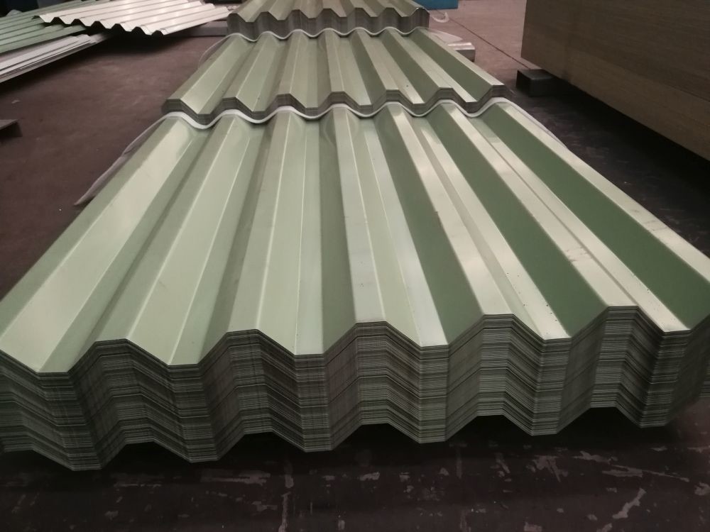 Color Coated Profiled Zincalume Corrugated Roof Sheets ISO9001 Certificated