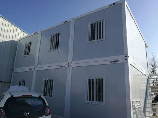 Steel Structure Folding Caravan Container House 20ft Flat Pack Container