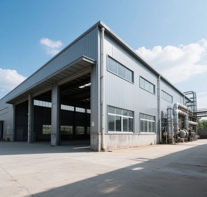 Large Scale Multi Span Logistics Prefabricated Warehouse Building
