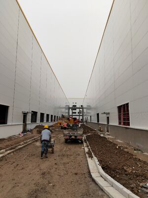 Modular pre‑drilled steel frame construction assembled‑on‑site industrial plant multi‑function workshop logistics storage house with matched building accessories