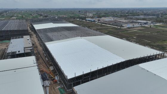 H‑beam steel‑structure building customizable clear‑span space detachable components used for processing factory storage warehouse and production workshop