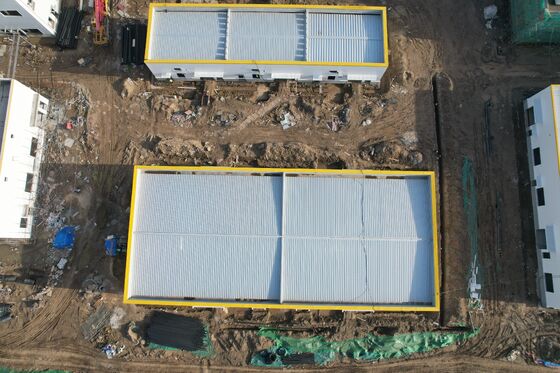 Portable disassembled metal building set industrial workshop freight storage house factory showroom outdoor material stacking yard